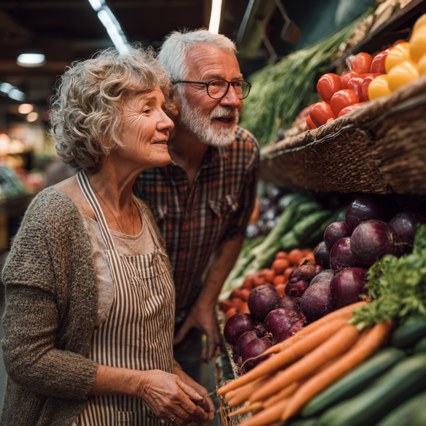 Нутриціолог консультує літню жінку щодо здорового харчування